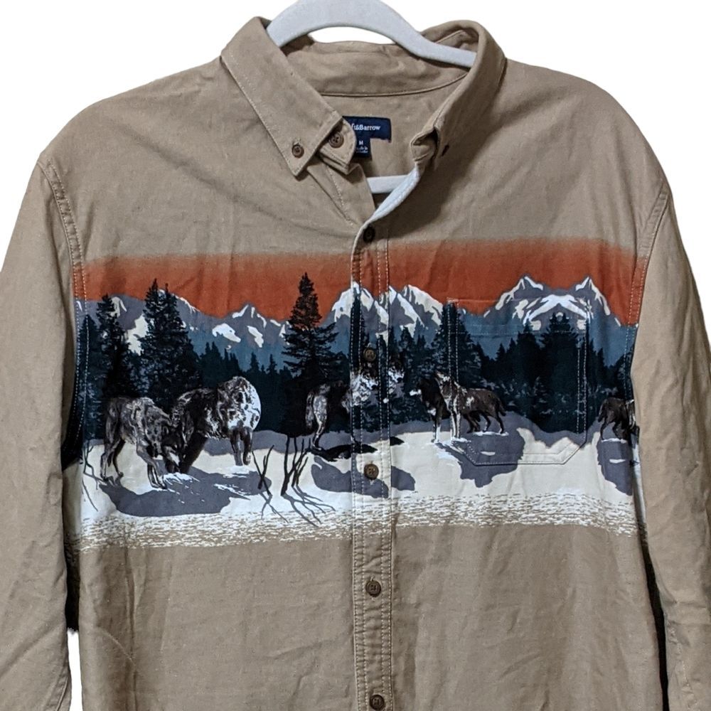 Western wolf button down - Picture 3 of 7